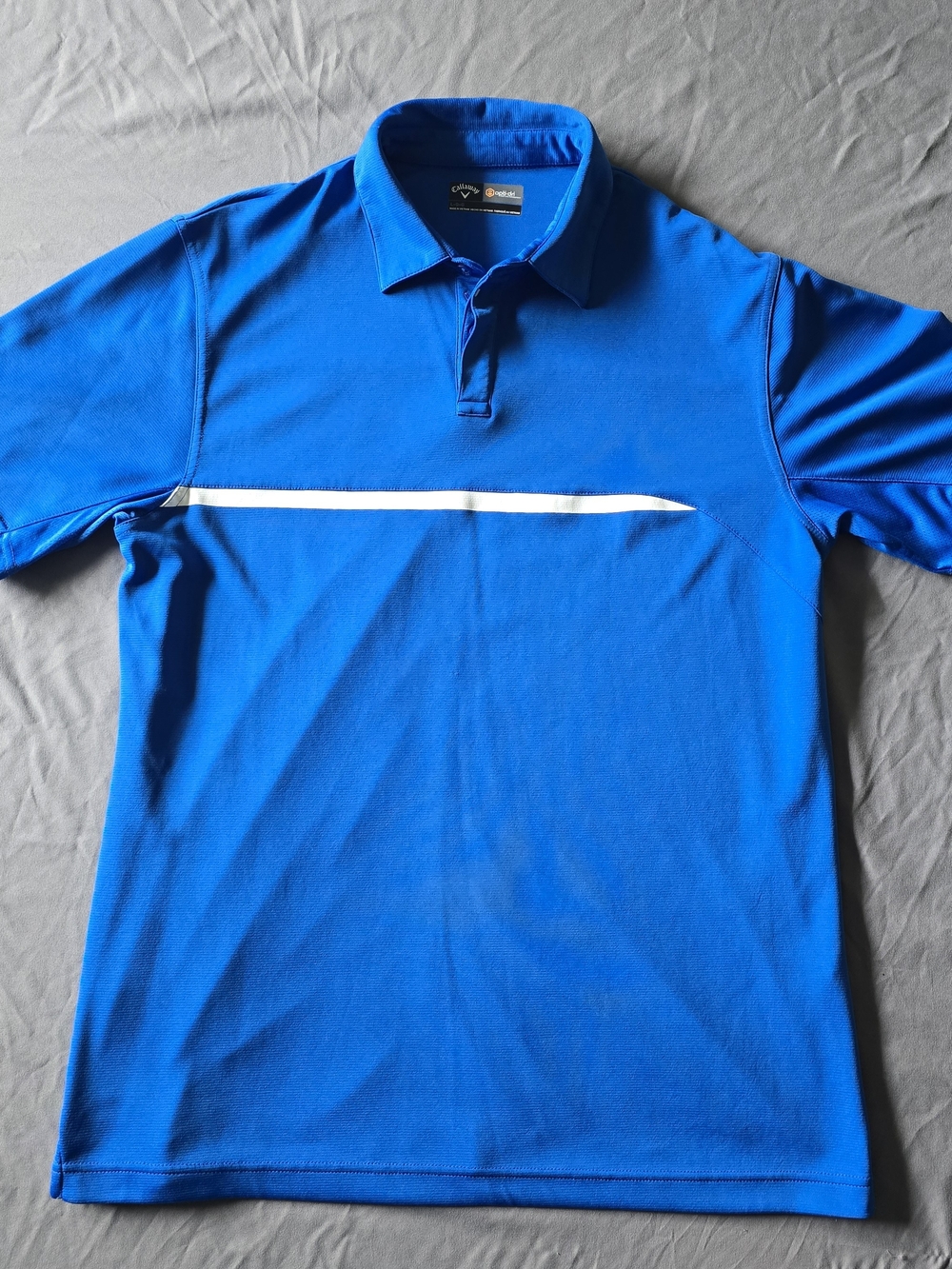 Callaway Royal Blue Polo with White Chest Stripe